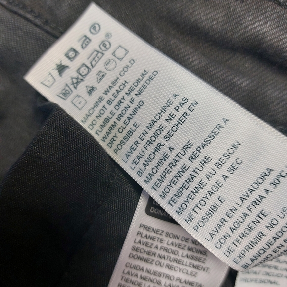 Levi's women's ribcage straight ankle jeans 16w Washed Black Classic Timeless - Picture 15 of 16